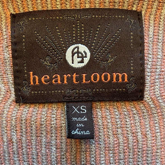 Heartloom Cardigan Sweater Size XS Aztec Southwest Print Open Front - Picture 7 of 8